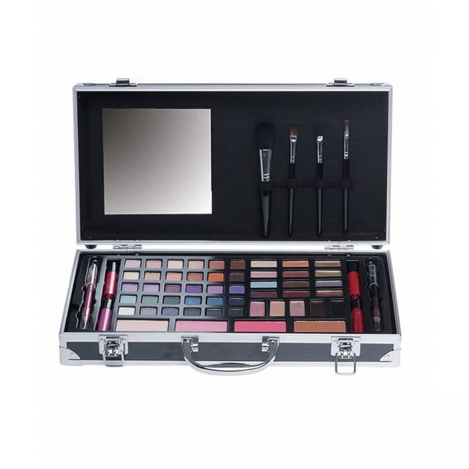 Casuelle Make-Up Koffer met Spiegel Zwart