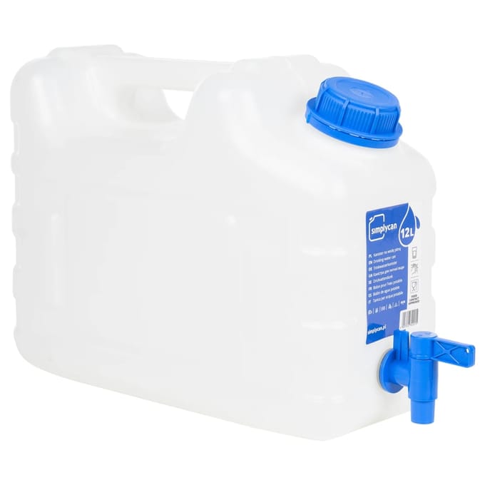 Vidaxl Réservoir d'eau, avec robinet, transparent, 10 L, en plastique