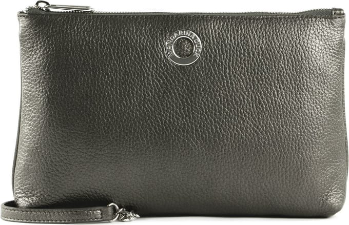 MANDARINA DUCK Leren Schoudertas Avondtas Mellow Lux Pochette Graphite Donkergrijs