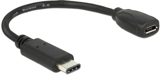 Delock - USB-C Male naar USB 2.0 A Female - 0.15 m
