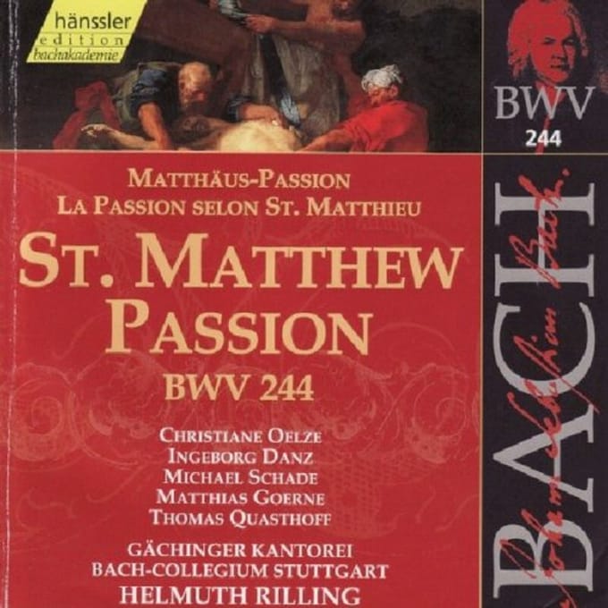Gächinger Kantorei, Bach-Collegium Stuttgart, Helmuth Rilling - J.S. Bach: St. Matthew Passion Bwv 244 (3 CD)
