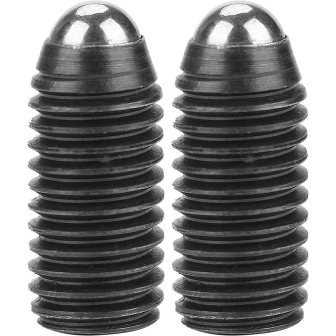 10 stuks M12 Schroefdraad Zeskantige Inbus Koolstofstaal Kogel Veerplunjers Set (M12*25)