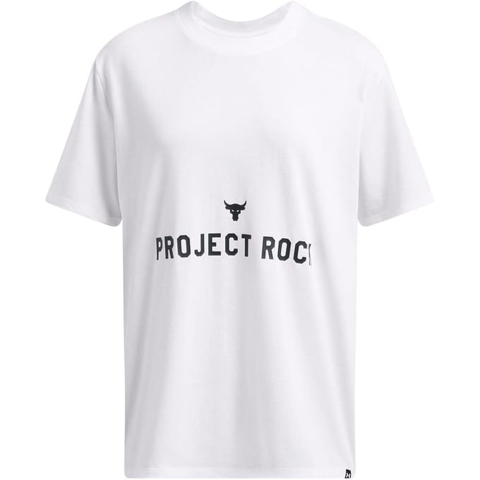 Under Armour Dames/Dames Project Rock T-Shirt (Wit)