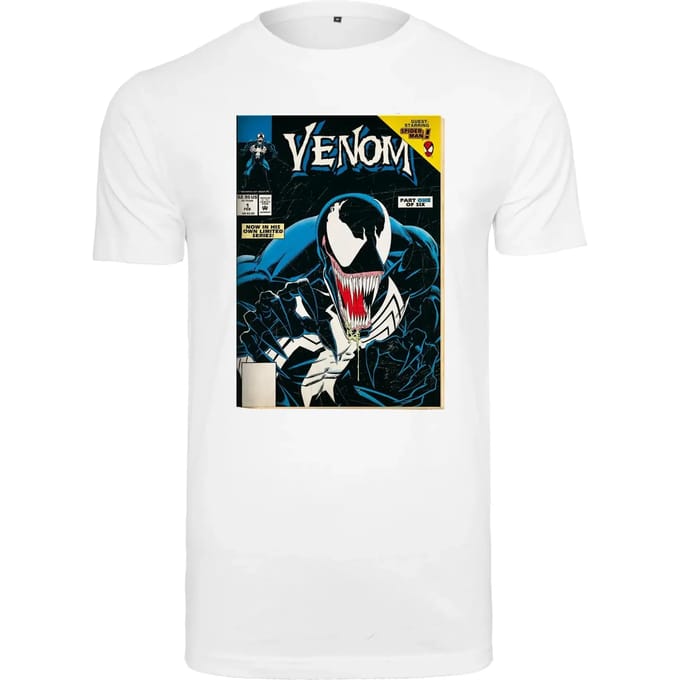 Merchcode Venom - Marvel Comics Cover Heren Tshirt - XS - Wit