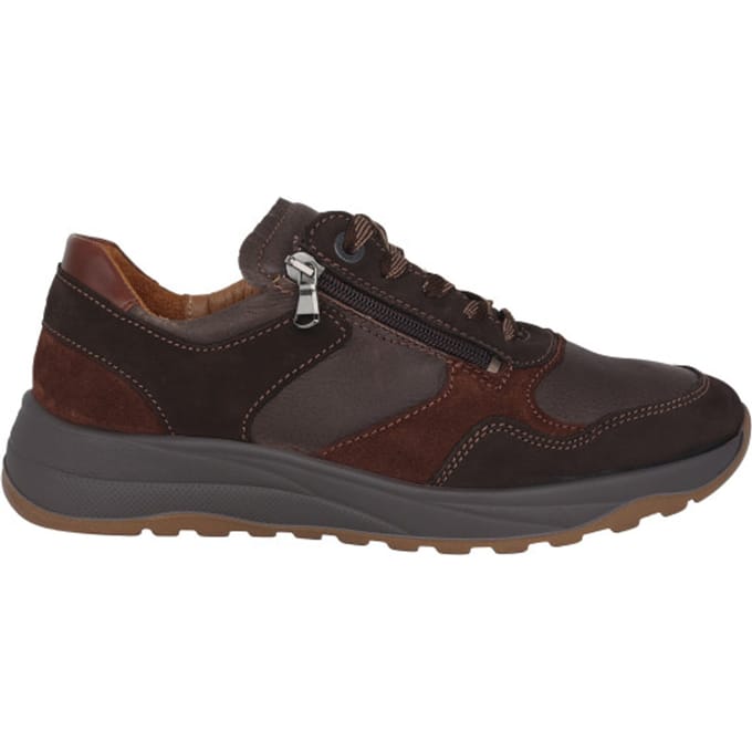 Waldläufer K-John - heren sneaker - Bruin - maat 42 (EU) 8 (UK)