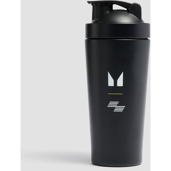 Myprotein Hyrox shaker van gerecycled metaal - Zwart