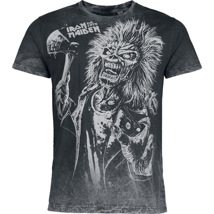 Iron Maiden T-shirt - Eddie - S tot 4XL - voor Mannen - grijs