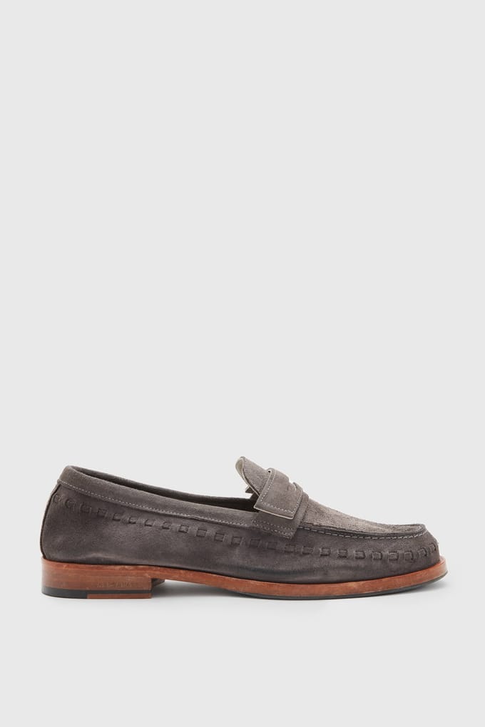 AllSaints Sammy Loafer Grey Taglia: 46 | Mocassini Outlet | Uomo | Grigio