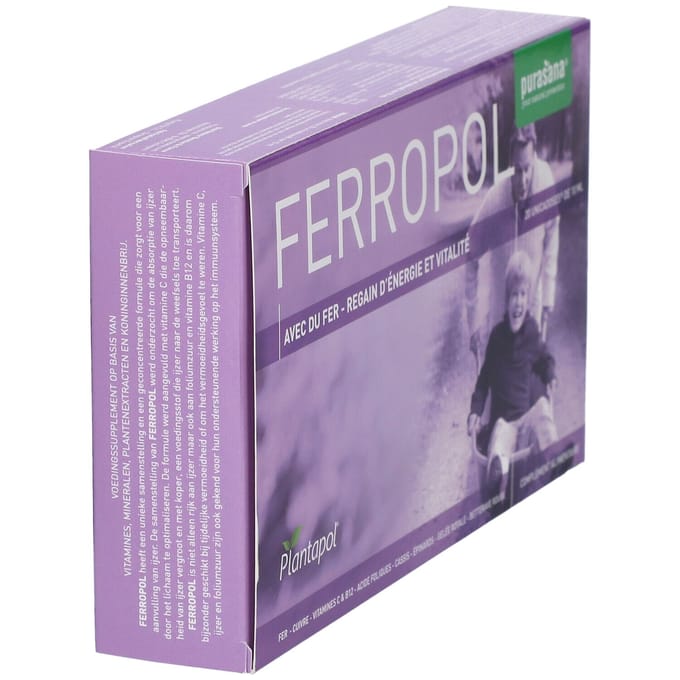 Plantapol Vitalon Fer - Voor Aanvulling van Ijzer - 10ml per Ampulle - 20 Stuks