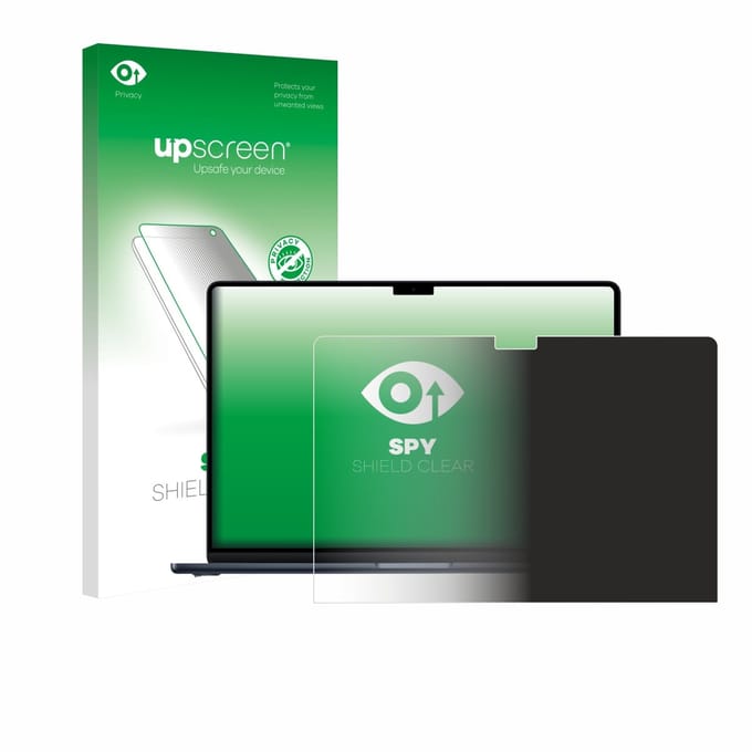 upscreen - privacy screenprotector voor Apple MacBook Air 15" M5 2026 - Folie Beschermfolie Blauwlichtfilter