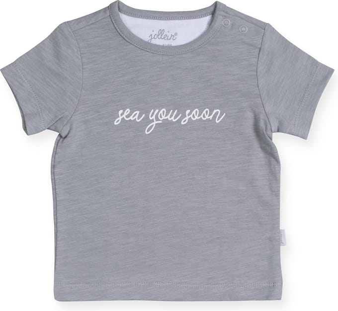 Jollein Unisex Shirt - Octopus grey - Maat 62/68