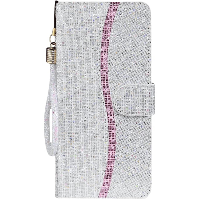 Mocaa Samsung Galaxy S20 Plus Shimmer and Shine Bookcase Hoesje  Zilver