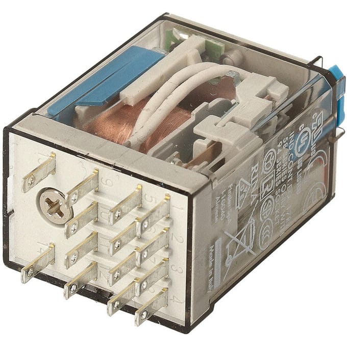 Finder 4CO Industrieel Relais 7A 24VDC Met Test LED - 55.34.9.024.0094