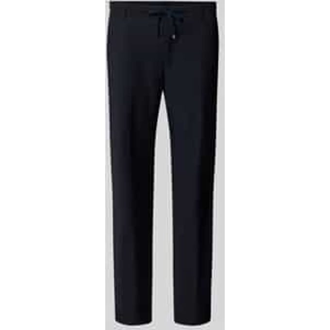 straight fit broek met lanawol model 'Sake'
