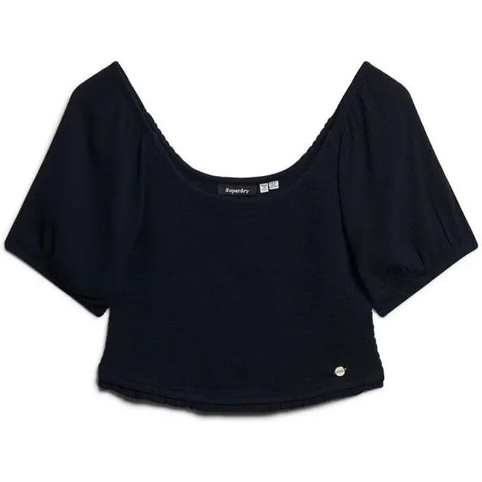 Superdry - Geweven top met smokwerk - Dames - Tops