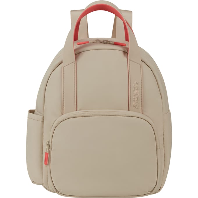 American Tourister rugzak - Puffypop mini backpack S 24 x 35 x17 cm - beige