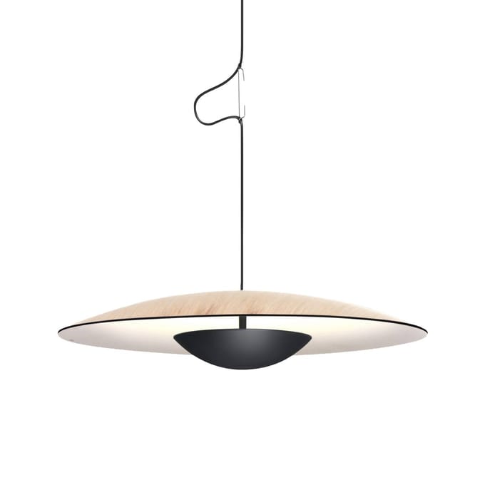 MARSET Ginger LED hanglamp Triac Ø42cm eiken/wit