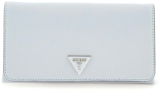 GUESS schoudertas Noelle II Xbody Flap Organizer Misty Blue Lichtblauw