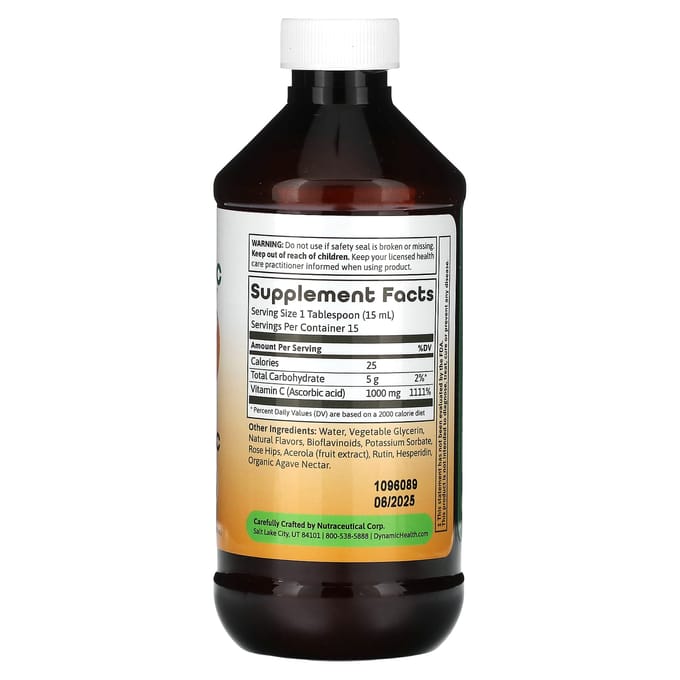 Dynamic Health, Vloeibare Vitamine C, 8 fl oz (237 ml)