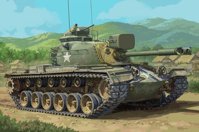 Trumpeter Modelbouwpakket Militaire voertuigen - 63533 M48 Patton - M48A3 MBT - Tank Plastic - 1:35 - Modelbouw