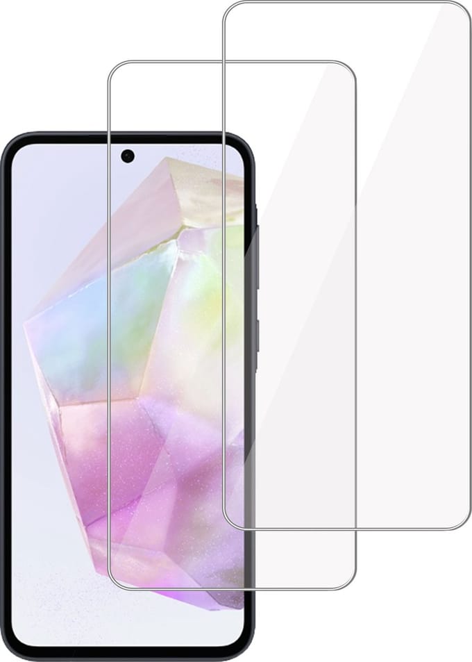 2x Screenprotector geschikt voor Samsung Galaxy A35 / A55 Screenprotector – Gehard Glas - Proteqt+