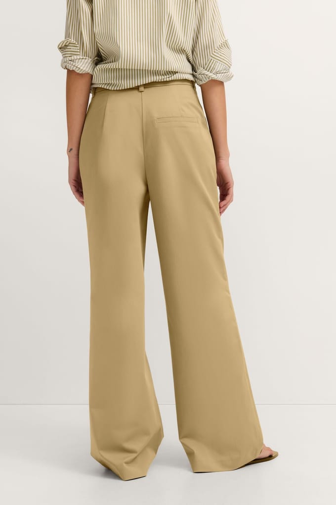 Bugatti Damen Chino met dubbele plooi