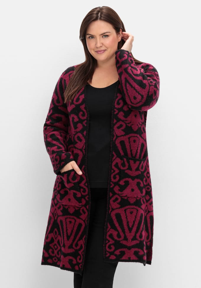 Lang gebreid vest