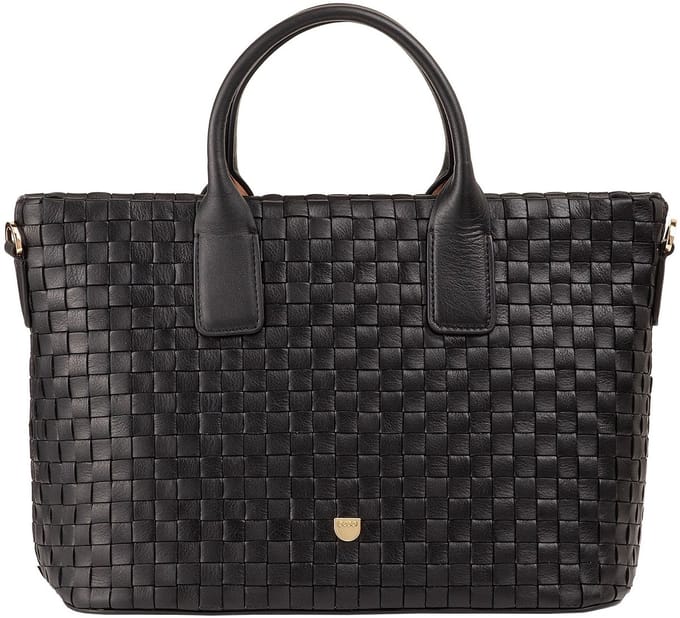 DuDu Jaqueline Shopper Tas Leer 28 cm - 8 L - black rose