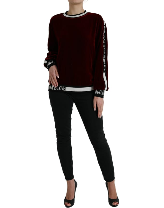 Velvet Sweatshirt Amore Stijl