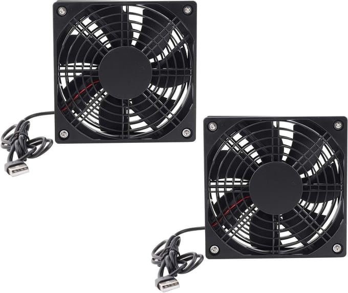 Stille Computer Case Fan voor DIY PC Koeling - USB 5V Ventilator voor Routers, TV en Modems