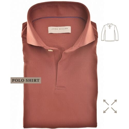 John Miller Polo Hyperstretch Performance V-Neck Donker Oranje / male
