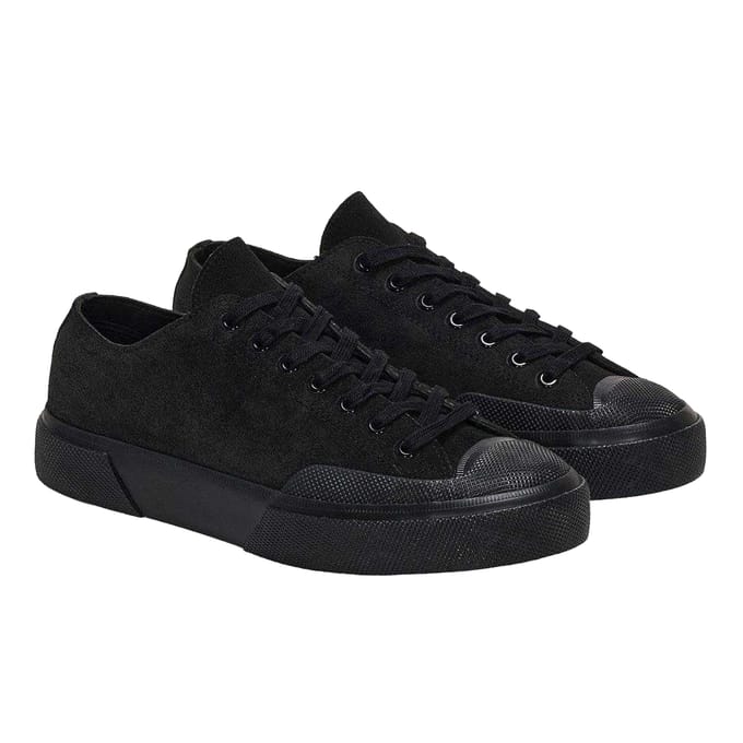 Superga Dames/Dames Flesh Out Suede Work Trainers (Volledig zwart)