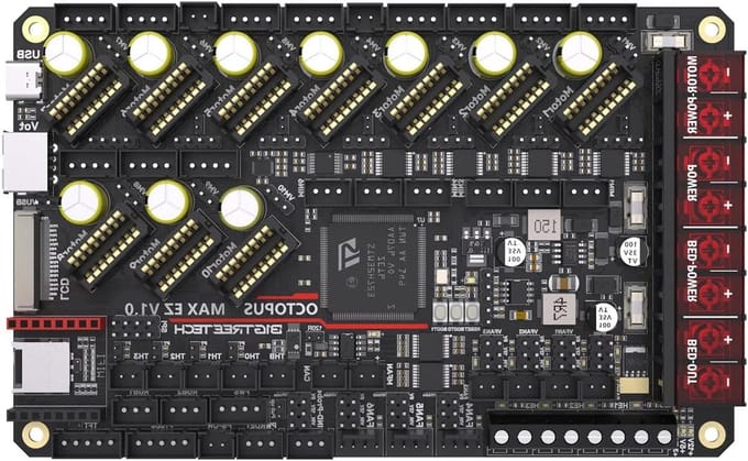 32-Bit Control Board - Octopus MAX EZ - 3D Printer Besturing - eFuse Bescherming - 10 Assige Drive - Zwart