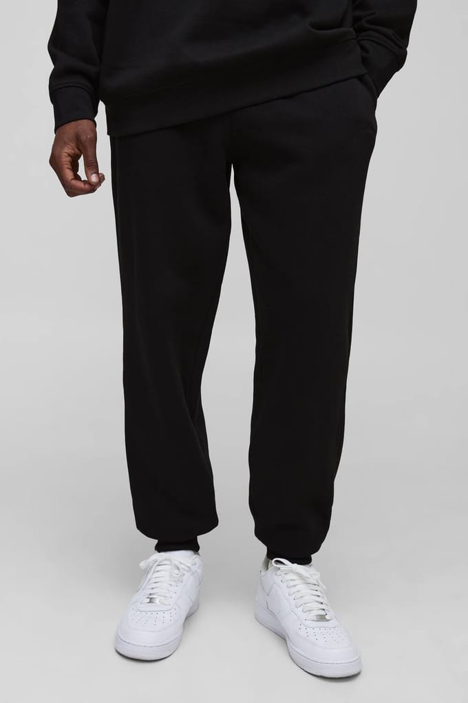 Tall Essential BM Signature Regular Fit Jogger | Black | Size Medium