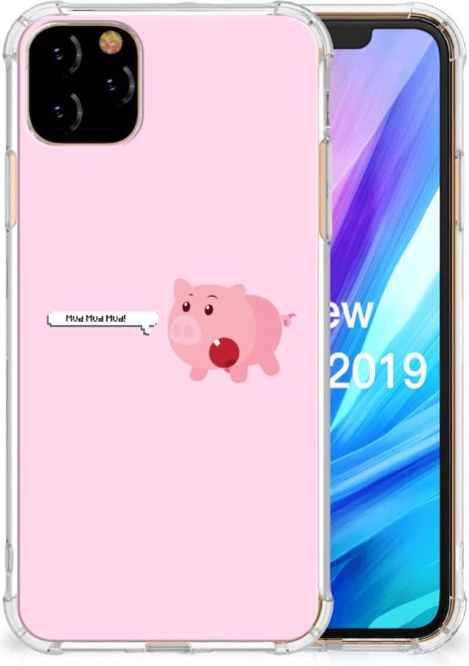 Apple iPhone 11 Pro Max Stevig Bumper Hoesje Pig Mud