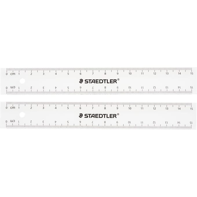 STAEDTLER Liniaal, 15 cm, 2 stuks
