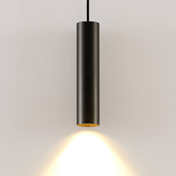 Arcchio - hanglamp - 1licht - Aluminium - H: 27 cm - GU10 - zwart