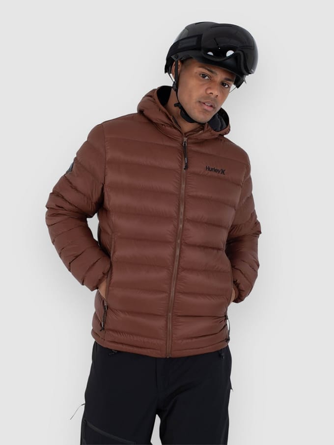 Hurley Cayuga Puffer Jas bruin