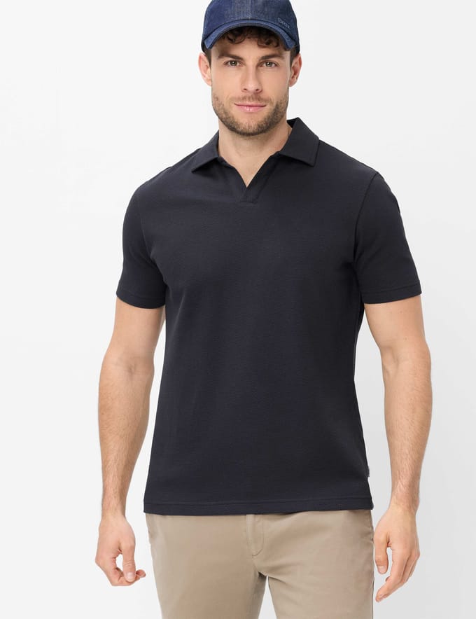 Brax Heren Poloshirt  Style PRINCETON night blue, donkerblauw, maat XL