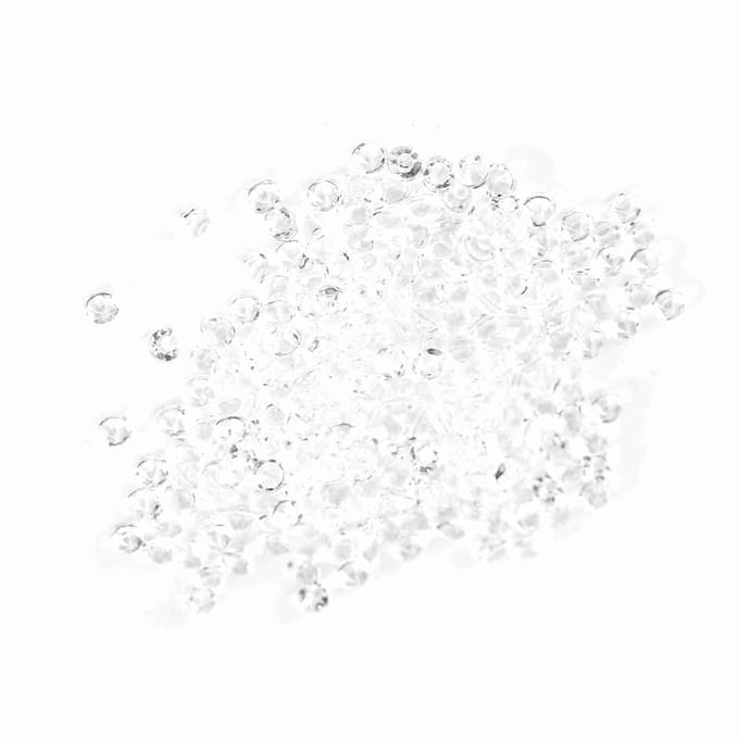 1000 stuks/zak 3 mm acryl kralen vaasvulling bruiloftsfeest decoratie DIY accessoires transparant white