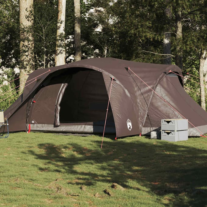 vidaXL - Koepeltent - 6-persoons - waterdicht - bruin
