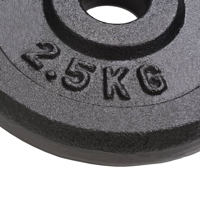 vidaXL - Halterschijven - 8 - st - 8x2,5 - kg - gietijzer