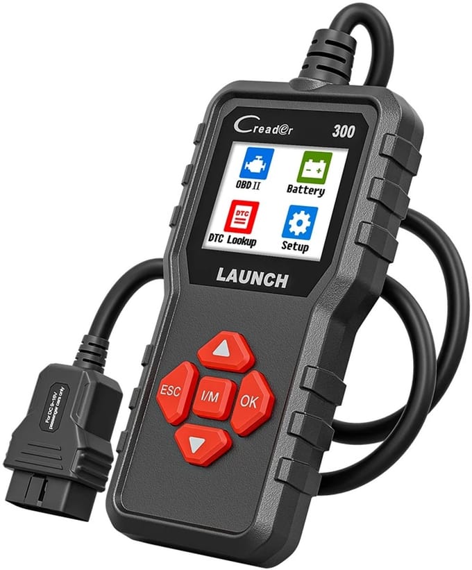 LAUNCH CR300 OBD2 Codelezer - Foutcodes Lezen en Wissen - Live Data en Accutest - Auto Diagnoseapparaat voor Motorstoringen - OBD Scanner