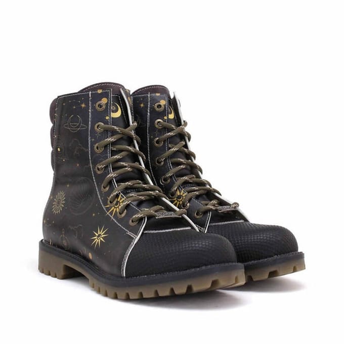 Goby Cosmic Boots – Dames Veterboots – Vegan Leer – Maat 39