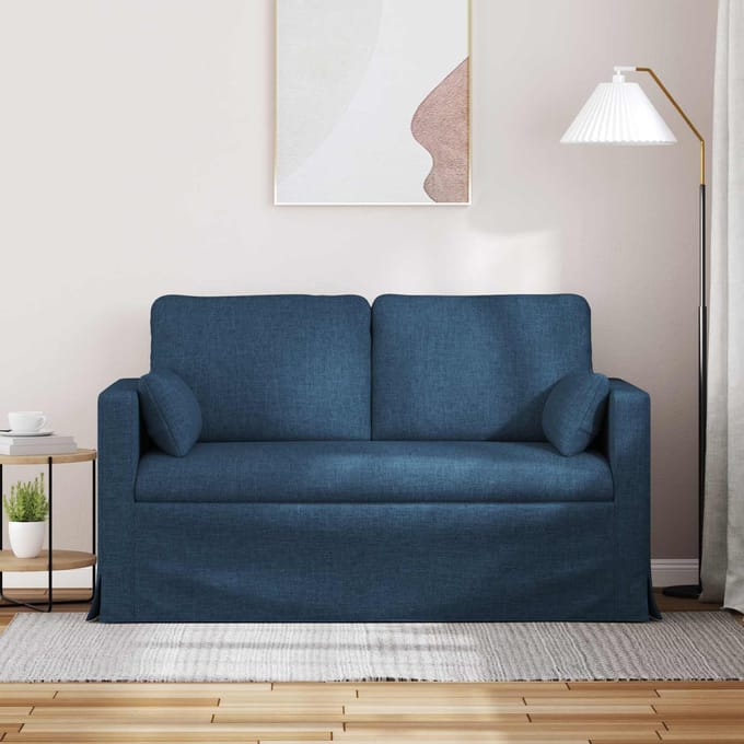 vidaXL - Bank - Blauw - 139 - x - 78 - x - 80 - cm - Stof