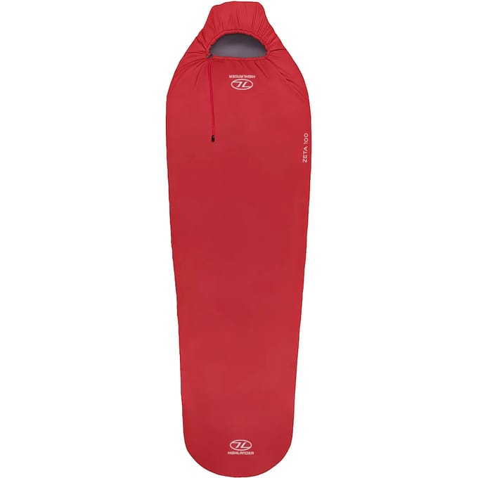 Highlander mummyslaapzak Zeta 100 Scarlet Red 10°C - Rood