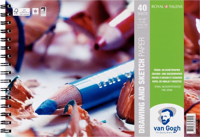 Van Gogh schetsboek - wit papier - FSC mix