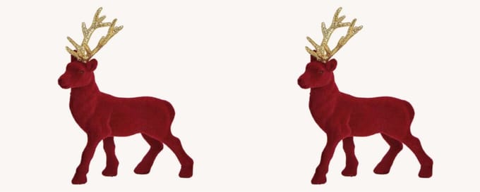 Set van 2 herten - kerst - hert - ree