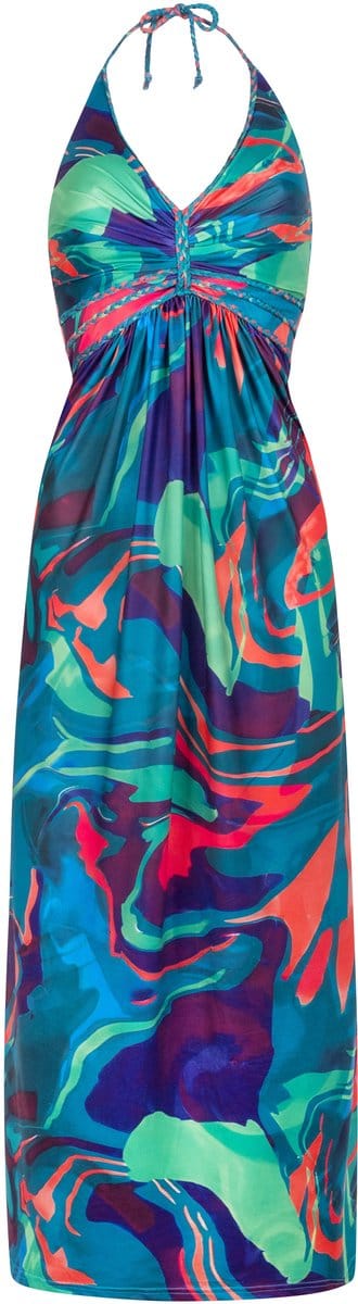 Chic by Lirette - Halter jurk Sorobon - Deep Turquoise - S