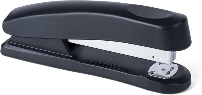 Plastic Nietmachine - Nietapparaat - Papier Niet - 25 Vel Capaciteit - 16 x 4 x 6 cm - Zwart